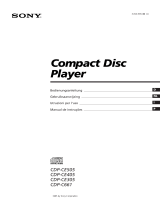 Sony CDP-CE405 Manuale del proprietario