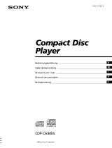 Sony CDP-CA80ES Manuale del proprietario