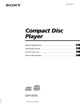 Sony CDP-CE535 Manuale del proprietario