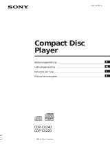 Sony CDP-CX240 Manuale del proprietario