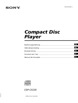 Sony CDP-CX230 Manuale del proprietario