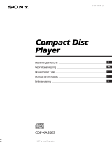 Sony CDP-XA20ES Manuale del proprietario