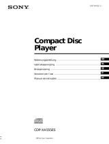 Sony CDP-XA555ES Manuale del proprietario