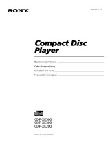 Sony CDP-XE500 Manuale del proprietario