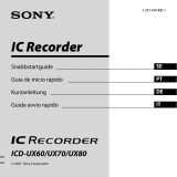 Sony ICD-UX60 Manuale del proprietario