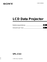 Sony VPL-CS3 Manuale del proprietario