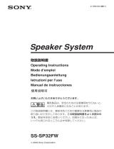 Sony SS-SP32FW Manuale utente