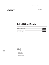 Sony MDS-JE510 Manuale del proprietario