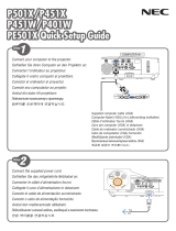 NEC PE501X Manuale del proprietario