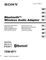 Sony TDM-BT1 Manuale del proprietario