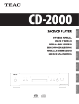 TEAC CD-2000 Manuale utente