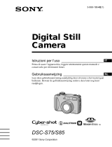 Sony Cybershot DSC-S85 Manuale del proprietario