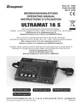GRAUPNER ULTRAMAT 16 S Istruzioni per l'uso