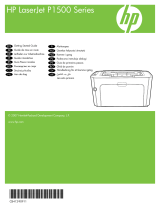 HP LaserJet P1500 Printer series Guida utente