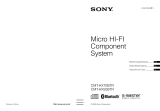 Sony CMT-HX50BTR Manuale del proprietario