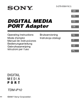 Sony DIGITAL MEDIA PORT TDM-iP10 Manuale del proprietario