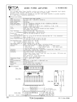 TOA A-912MK2 HH Specification Data