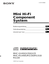 Sony mhc rg 220 Manuale del proprietario