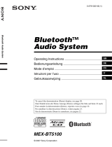 Sony BluetoothH MEX-BT5100 Manuale del proprietario
