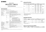 Yamaha MG12XU specificazione