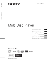 Sony MEX-DV1600U Manuale del proprietario