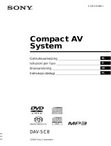 Sony DAV-SC8 Manuale del proprietario