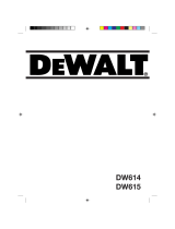 DeWalt DW614 Manuale utente