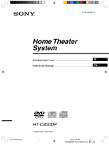 Sony HT-C800DP Manuale del proprietario
