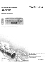 Panasonic SA-DX930 Manuale utente