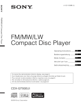 Sony CDX-GT930UI Manuale del proprietario