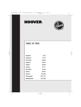 Hoover HDC 75 TEX Manuale utente