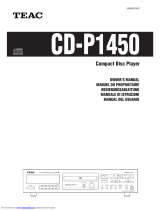 TEAC CD-P1450 Manuale del proprietario