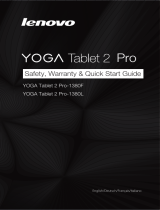 Lenovo YOGA Tablet 2 Pro-1380L Safety, Warranty & Quick Start Manual