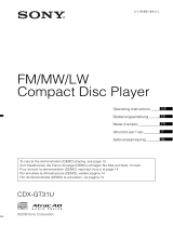 Sony CDX-GT31U Manuale del proprietario