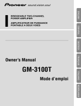 Pioneer GM-3100T Manuale utente