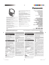 Panasonic RPHC150 Manuale del proprietario
