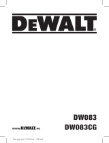 DeWalt DW083 Manuale utente