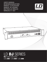 LD Systems DJ500 Power Amplifier 2 x 250 W 4 Ohms Manuale utente