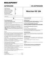 Blaupunkt MNCHEN RD 104 Manuale del proprietario