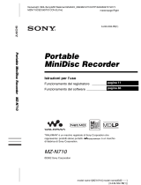Sony MZ-N710 Istruzioni per l'uso