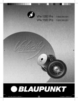 Blaupunkt VELOCITY VPW 1500 PRO Manuale del proprietario