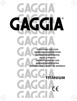 Gaggia Titanium Manuale utente