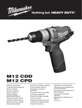 Milwaukee M12 CPD Original Instructions Manual
