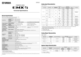 Yamaha EMX5 Powered Mixer specificazione