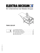 Elektra Beckum TKHS 315 E/P Series Manuale utente