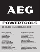 AEG GSL 600 E Manuale del proprietario