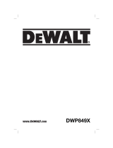 DeWalt DWP849X Manuale utente