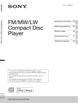 Sony CDX-GT574UI Manuale del proprietario