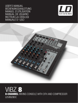 LD Systems VIBZ 8 DC PA Mixer Manuale del proprietario