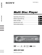 Sony MEX-DV1000 Manuale utente